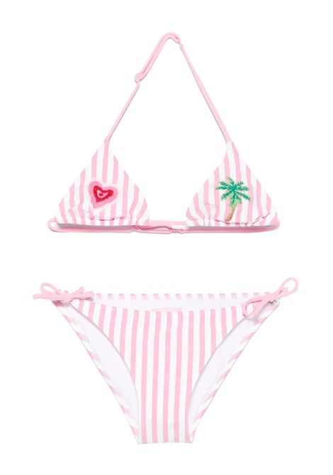 Costume con ricamo SAINT BARTH | HOL0001 HOLLY04202H STRIPES V21 HEART PATCH